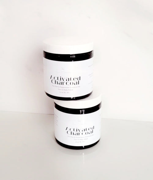 Activated Charcoal Face & Body Scrub